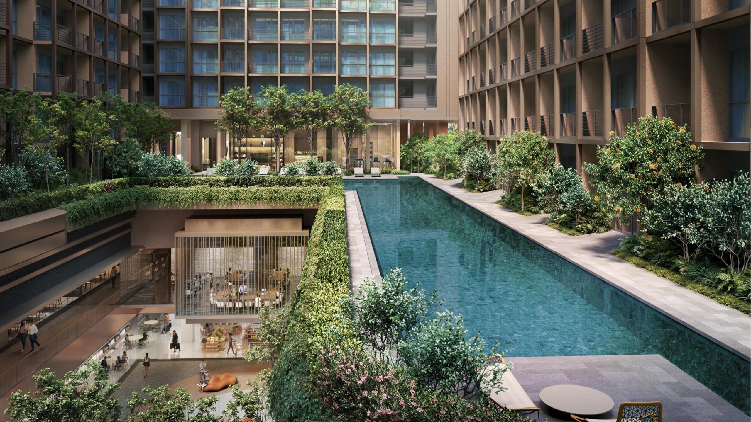 The Robertson Opus condo swimming pool Singapore