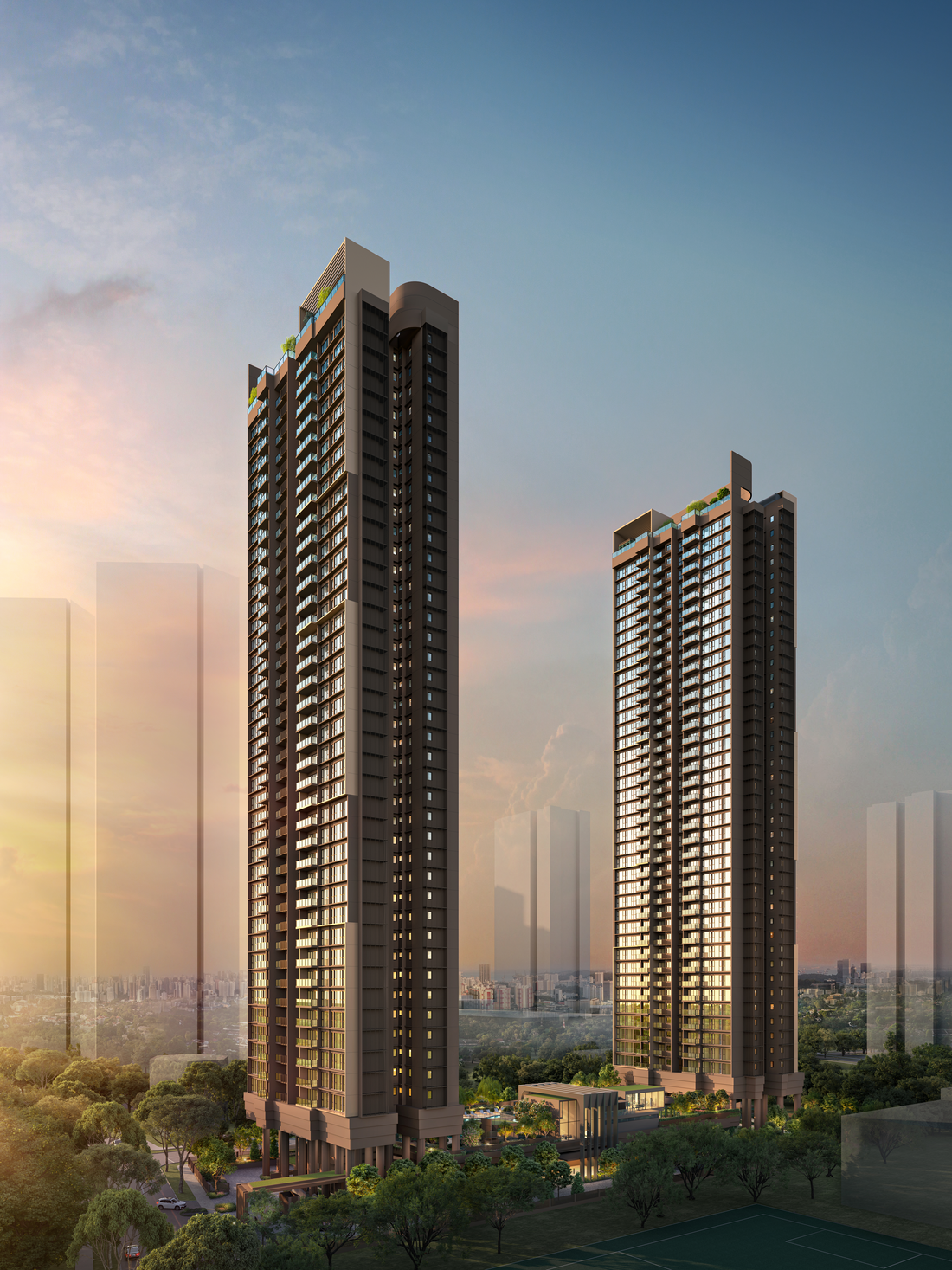 Penrith condo twin towers Singapore