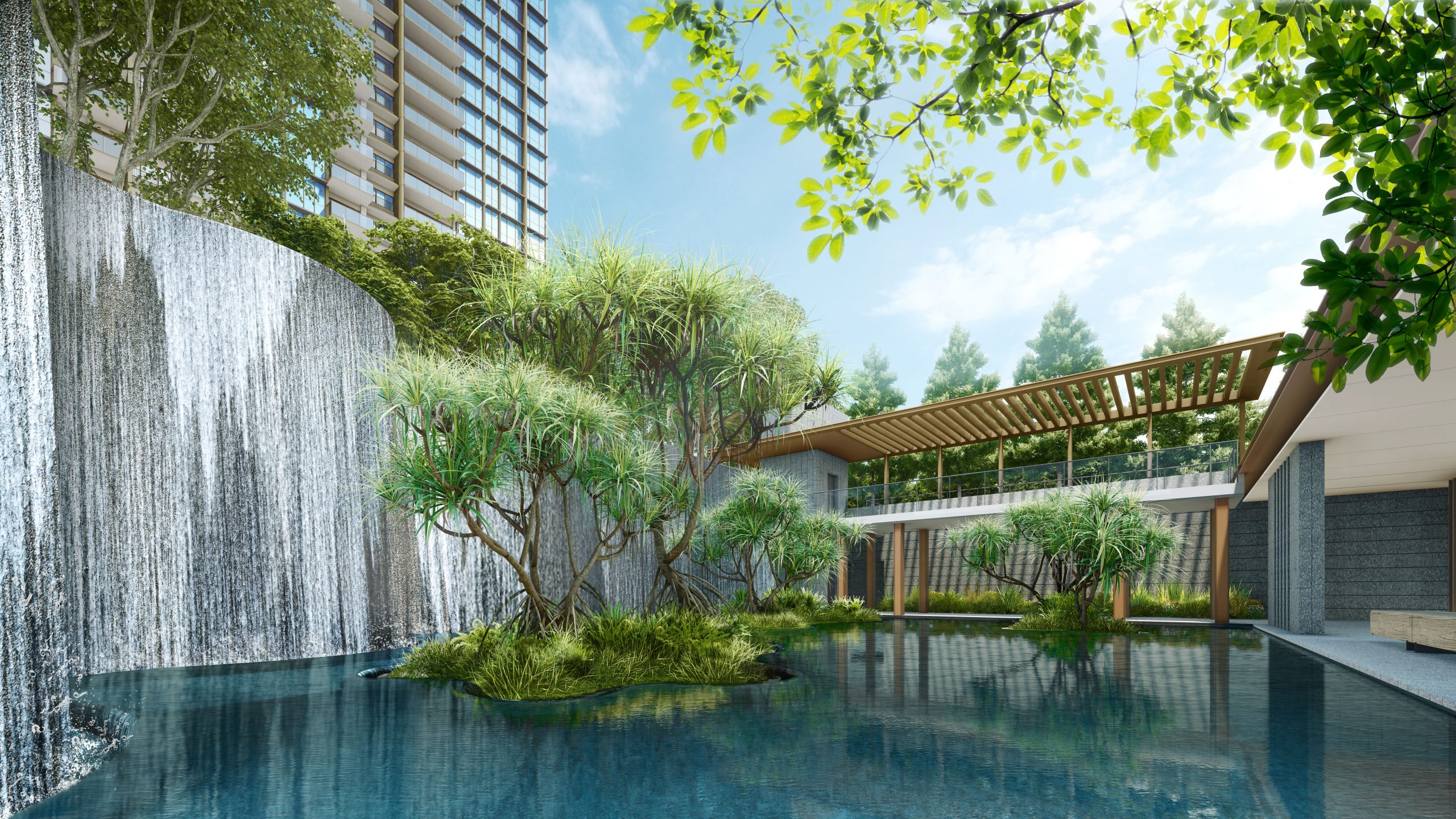 Pinetree Hill condo swimming pool Singapore