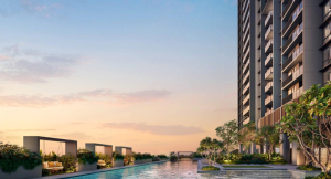 Skye At Holland two towers and swimming pool